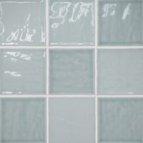 Marin 4  x 4  Ceramic Wall Tile in Misty Blue - 100003162