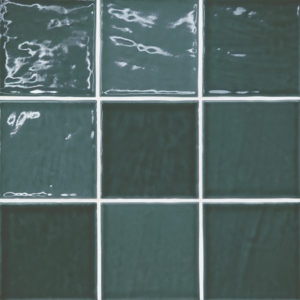 Marin 4  x 4  Ceramic Wall Tile in Ocean Teal - 100003164