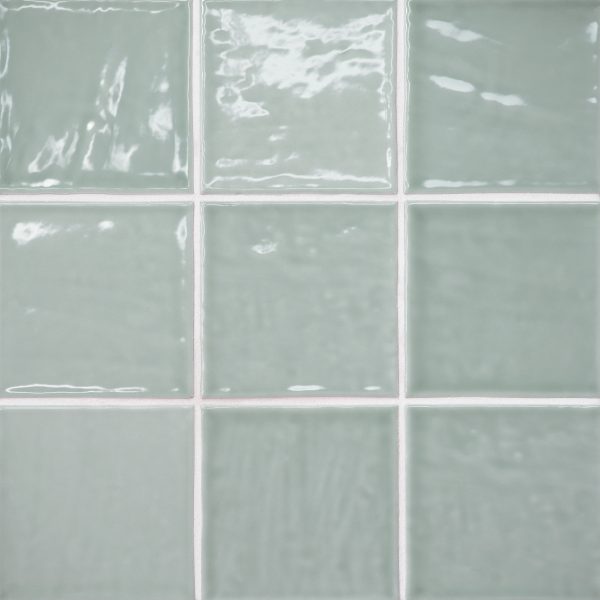 Marin 4  x 4  Ceramic Wall Tile in Aloe Green - 100003165