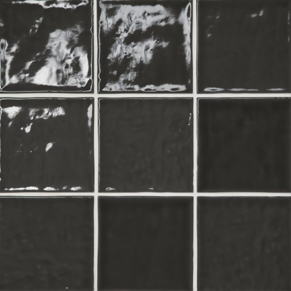 Marin 4  x 4  Ceramic Wall Tile in Black Sea - 100003170