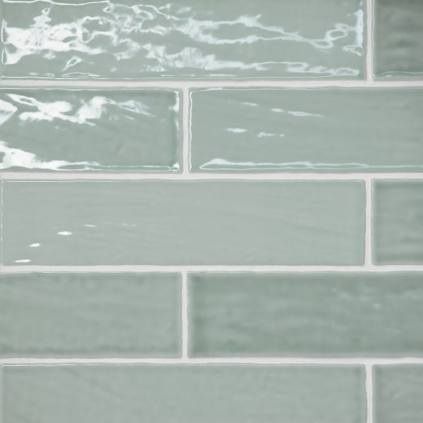 Marin 2.5  x 10  Ceramic Wall Tile in Aloe Green - 100003174