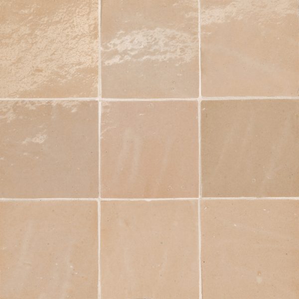 Zagora 4  x 4  Glossy Zellige Field Tile in Ivoire - 100003221