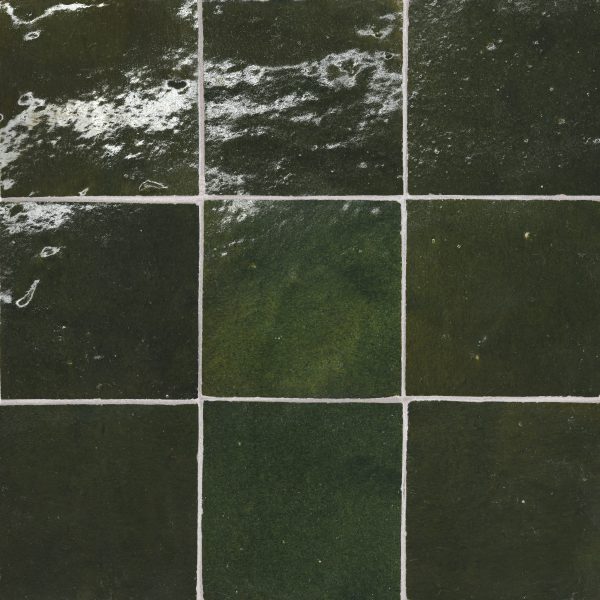 Zagora 4  x 4  Glossy Zellige Field Tile in Vert Mousse - 100003226