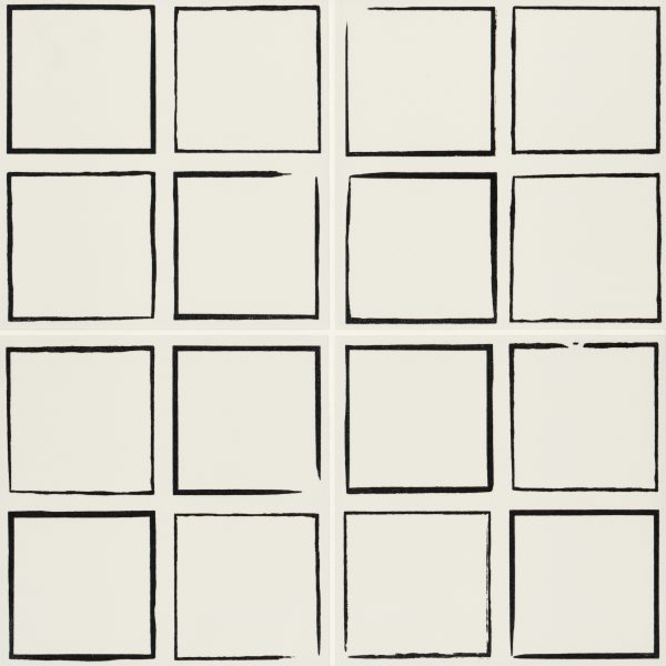 Rothko 9  x 9  Matte Ceramic Field Tile in Square Sketch - 100003307