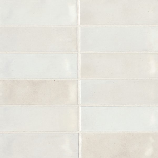 Celine 2  x 6  Glossy Porcelain Floor & Wall Tile in White - 100003430