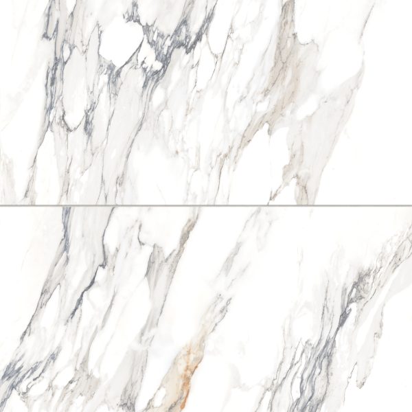 Prati 24  x 48  Honed Porcelain Field Tile in Calacatta Borghini Warm - 100003511