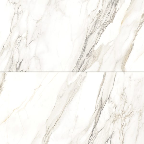 Prati 24  x 48  Polished Porcelain Field Tile in Calacatta Borghini Warm - 100003514