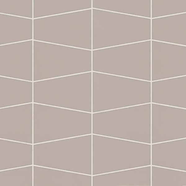 Marin Trapezoid Matte Porcelain Mosaic in Coastal Cliff - 100004045