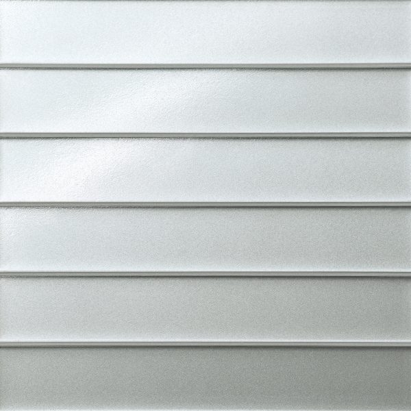 Kaikos 2  x 12  Matte Glass Field Tile in Silver - 100004051