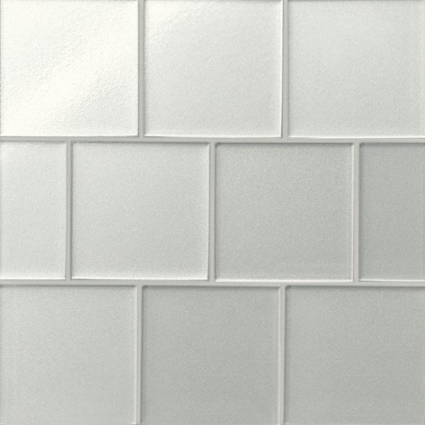 Kaikos 4  x 4  Matte Glass Field Tile in Pearl - 100004057