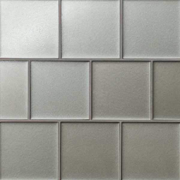 Kaikos 4  x 4  Matte Glass Field Tile in Gray - 100004059