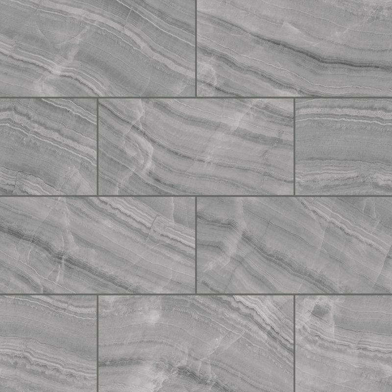 Gemma 12 x 24 Honed Porcelain Field Tile in Grey Onyx - 100004615 - Bay ...