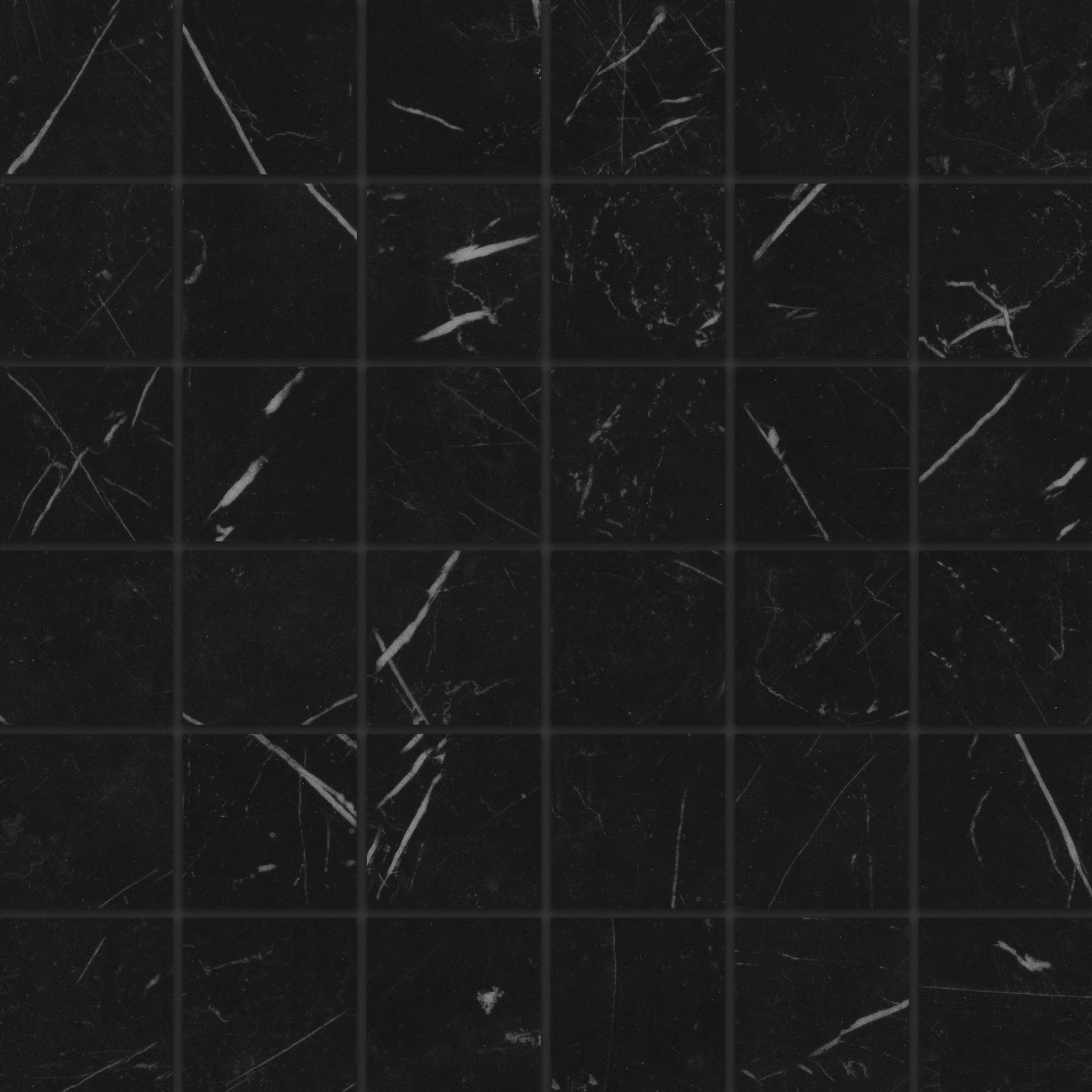 Gemma 2 x 2 Polished Porcelain Mosaic in Notte - Bay Area Tile and ...