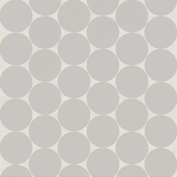 Marin 2  Penny Round Matte Porcelain Mosaic in Pebble Gray - 100004792