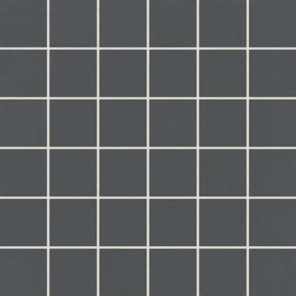 Marin 2  x 2  Square Matte Porcelain Mosaic in Black Sea - 100004804