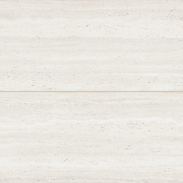 Sensi Roma 24  x 48  Satin Porcelain Wave Deco in White - 100005400