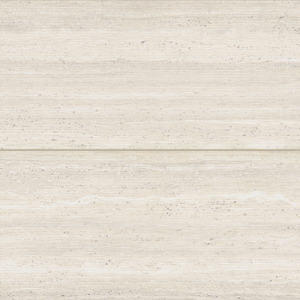 Sensi Roma 24  x 48  Satin Porcelain Wave Deco in Ivory - 100005401