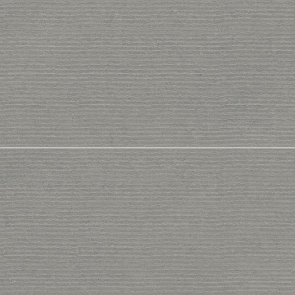 Poetry Stone 24  x 48  Satin Porcelain Deco in Grey - 100005410