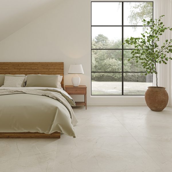 Crema Marfil 48  x 48  Satin Porcelain Field Tile - 100005417 - Image 2