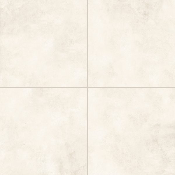 Shandar 24  x 24  Matte Porcelain Field Tile with Mould in Social White - 100005444