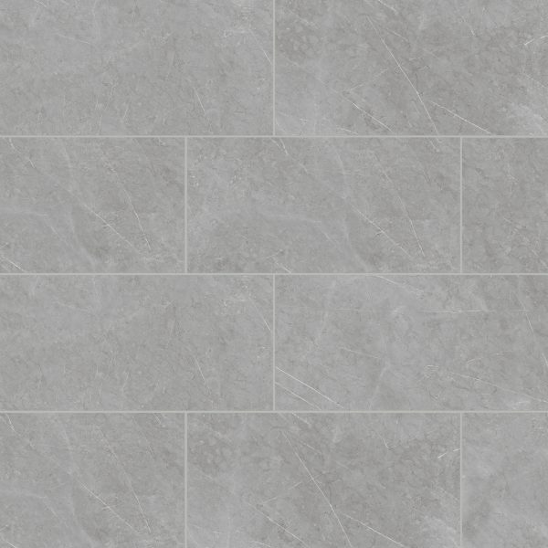 Shandar 12  x 24  Matte Porcelain Field Tile with Mould in Florence Grey - 100005446