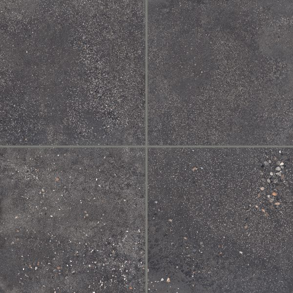 Area 51 24  x 24  Matte Porcelain Field Tile in Black - 100005491