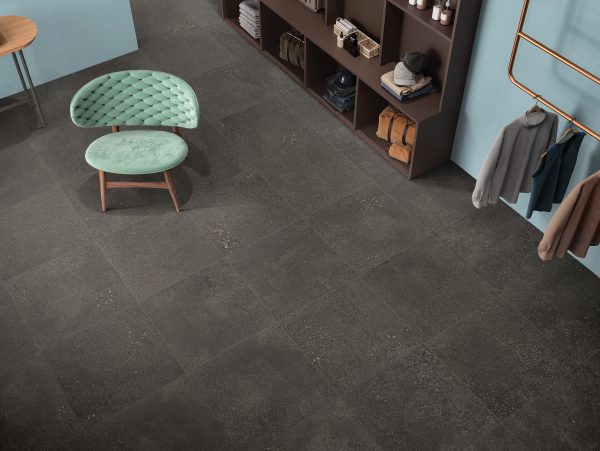 Area 51 24  x 24  Matte Porcelain Field Tile in Black - 100005491 - Image 2