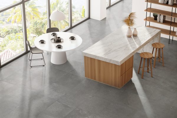 Area 51 24  x 24  Matte Porcelain Field Tile in Steel - 100005493 - Image 3