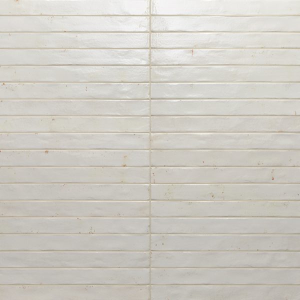 Chroma 2  x 18  Glossy Porcelain Field Tile in White - 100005920