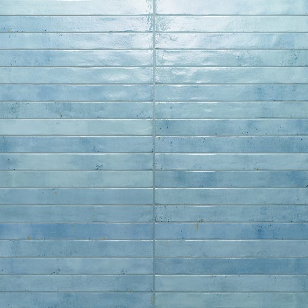 Chroma 2  x 18  Glossy Porcelain Field Tile in Sky - 100005925