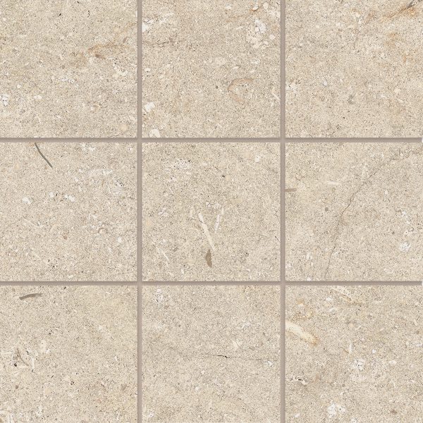 Poetry Stone 4  x 4  Matte Porcelain Mosaic in Beige - 100005973