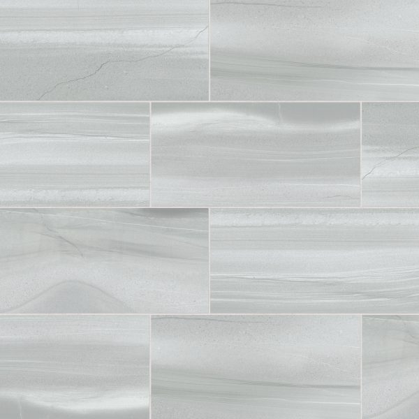 Linear Stone 12  x 24  Honed Porcelain Field Tile in Grey - 100006094