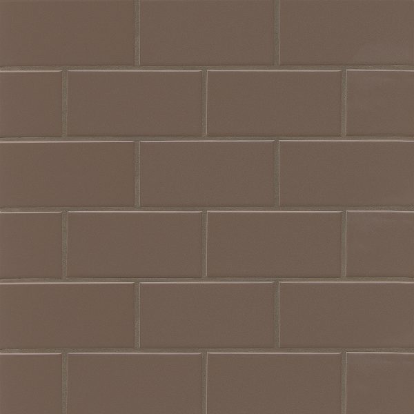 Traditions 3  x 6  Matte Ceramic Tile in Cocoa - CERTRACOC36M