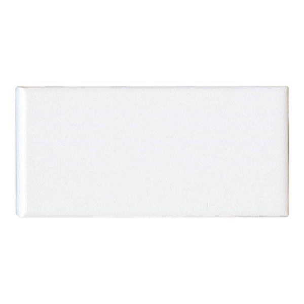 Traditions 3 x 6 - 3 Inch Side Glossy Ceramic Bullnose in Ice White - CERTRAICES4639B