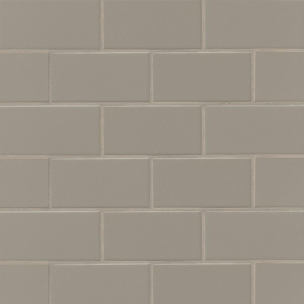 Traditions 3  x 6  Glossy Ceramic Tile in Taupe - CERTRATAU36B