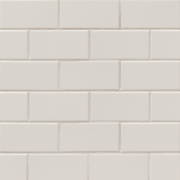 Traditions 3  x 6  Glossy Ceramic Tile in Tender Gray - CERTRATEN36B