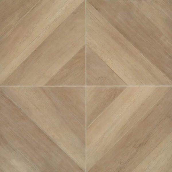 Antique 24  x 24  Wood Look Matte Porcelain Tile in Clay - CRDANTCLA2424