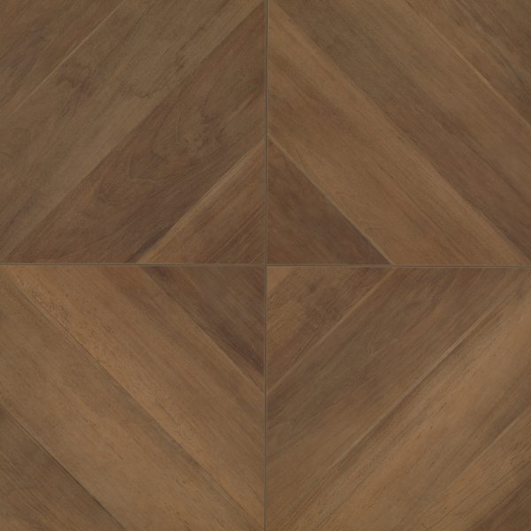 Antique 24  x 24  Wood Look Matte Porcelain Tile in Walnut - CRDANTWAL2424