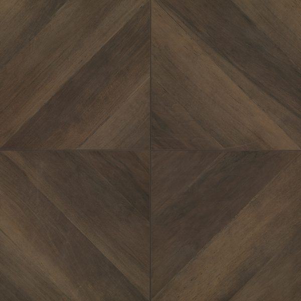 Antique 24  x 24  Wood Look Matte Porcelain Tile in Wenge - CRDANTWEN2424