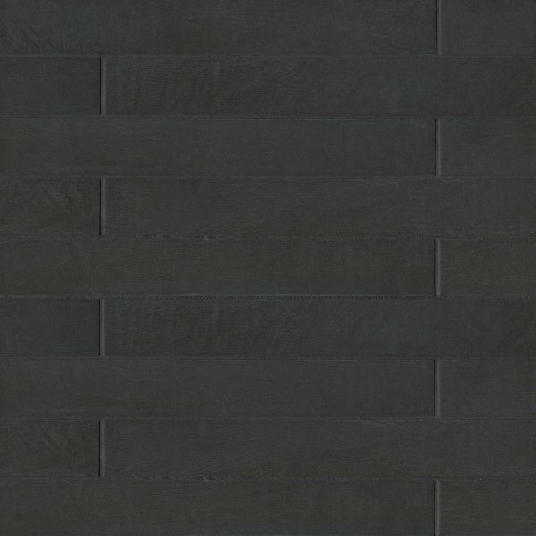 Allora 3  x 24  Matte Porcelain Tile in Solid Black - DECALLBLA324M