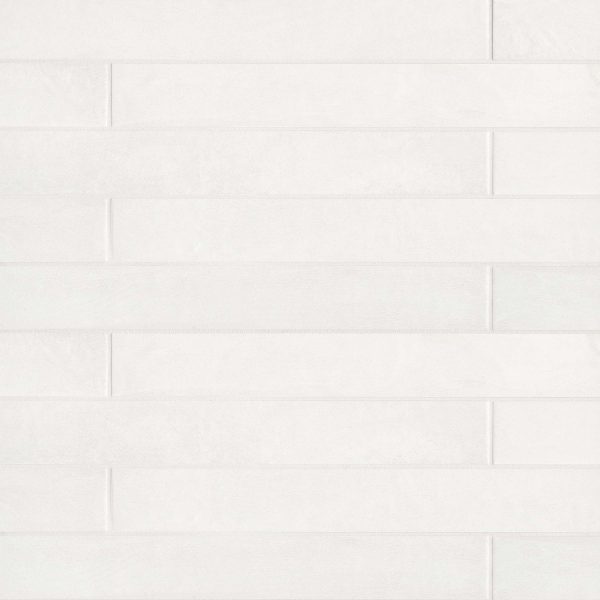 Allora 3  x 24  Matte Porcelain Tile in Solid White - DECALLWHI324M