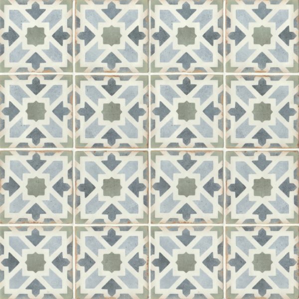 Casablanca 5  x 5  Matte Ceramic Tile in Kenzi - DECCASKEN55M