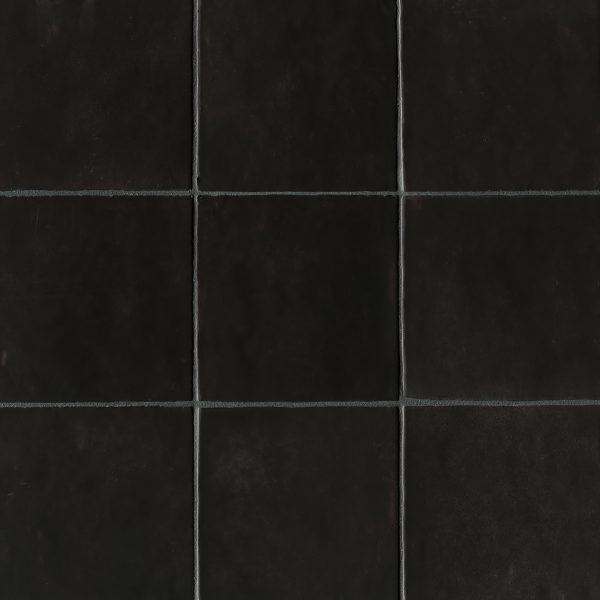 Cloe 5  x 5  Ceramic Tile in Black - DECCLOBLA55G