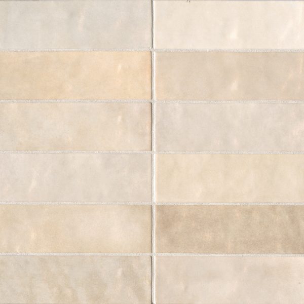 Cloe 2.5  x 8  Ceramic Tile in Creme - DECCLOCRE28G