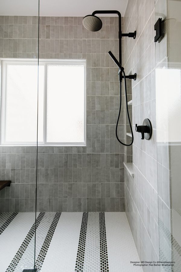 Cloe 2.5  x 8  Ceramic Tile in Grey - DECCLOGRE28G - Image 4