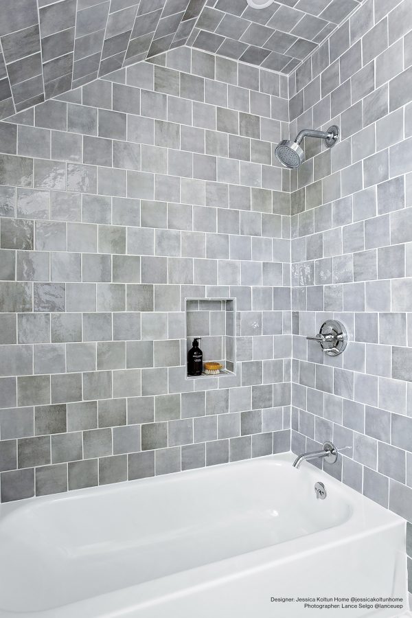 Cloe 5  x 5  Ceramic Tile in Grey - DECCLOGRE55G - Image 4