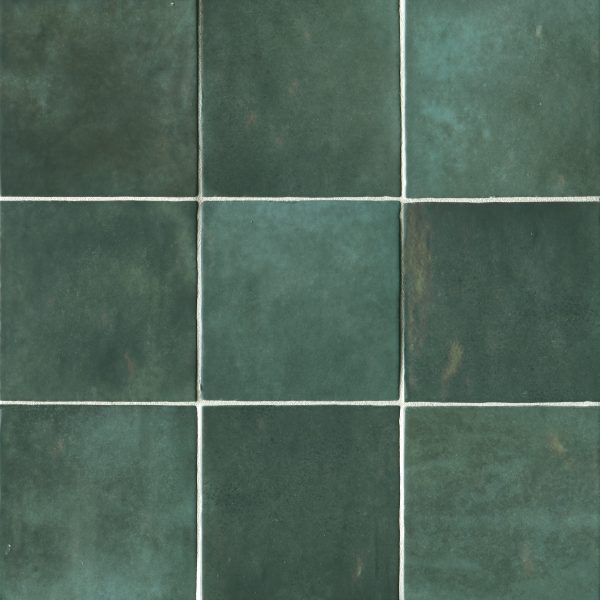 Cloe 5  x 5  Ceramic Tile in Green - DECCLOGRN55G