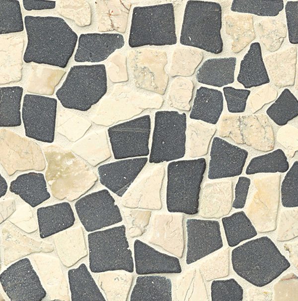 Hemisphere Crazy Random Square Interlocking Mosaic in Island Blend - DECHEMUCM-IB