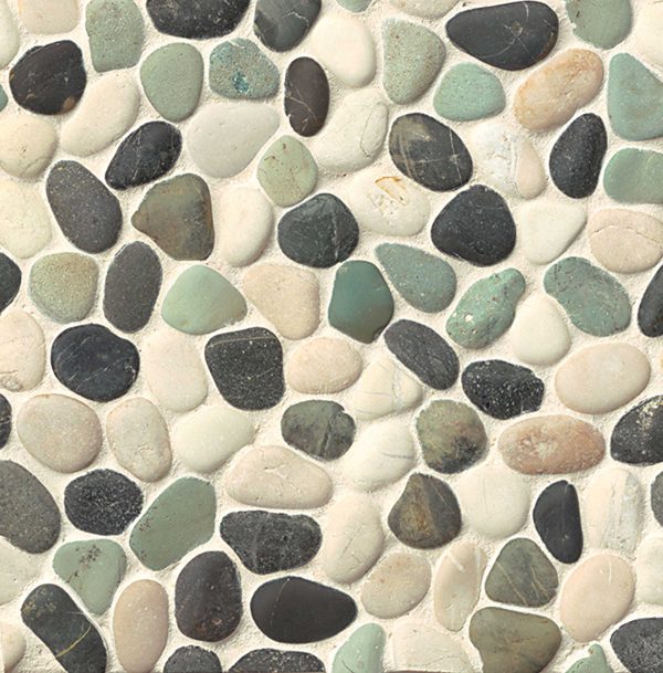 Hemisphere Unglazed Pebble Mosaic in Seaside - DECHEMUP-SS