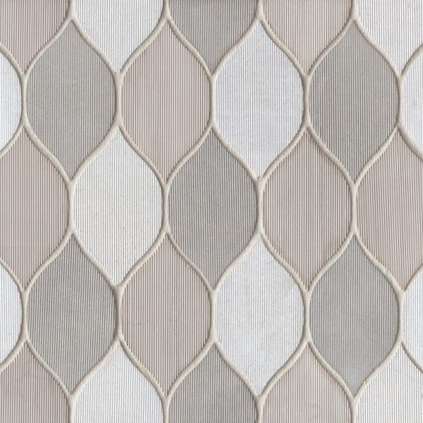 Luxembourg Jardin Stone Blend Mosaic Tile in Louvre - DECLUXLOUJAR